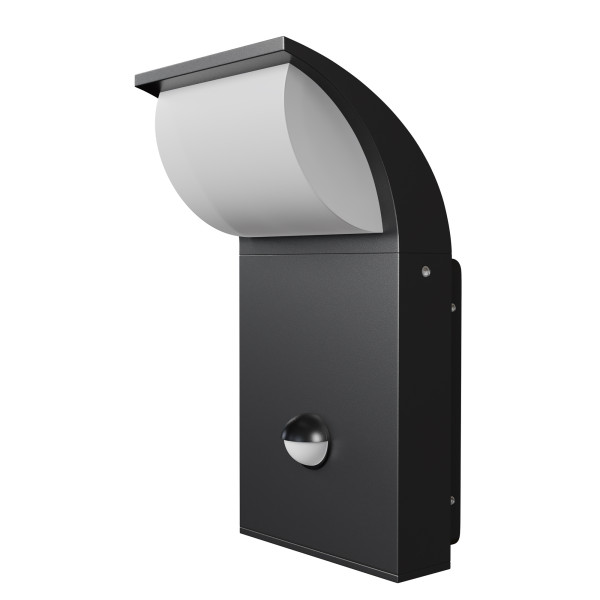 Wandleuchte STOCK in graphit aus Materialmix