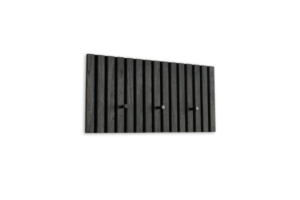 Wandgarderobe GABI in schwarz aus Dekor