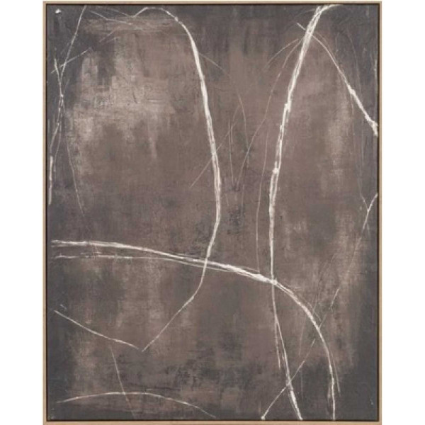 Originalbild DYNAMIC LINES in braun aus Materialmix