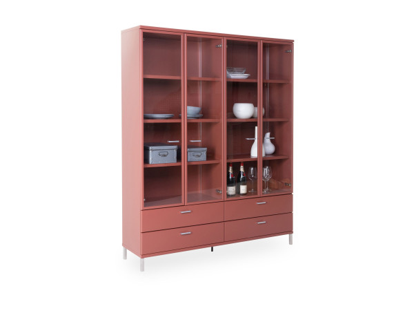Highboard MONDO ALICANTE in Oxid Ferro aus Lack