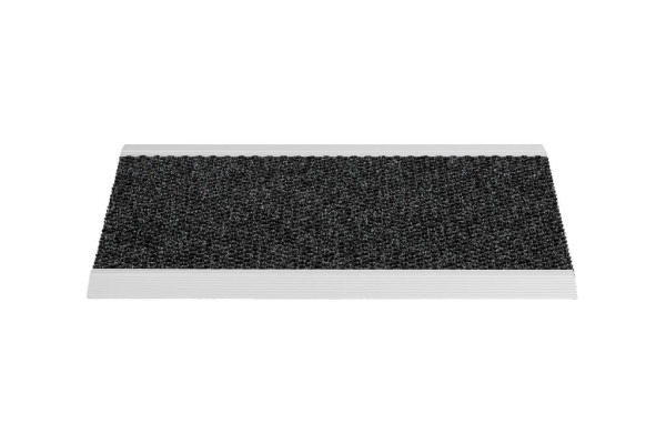 Fußmatte NUB BRUSH ALU in grau aus Polyamid