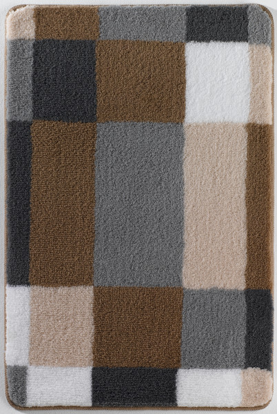 Badteppich EDGE in taupe aus Polyacryl