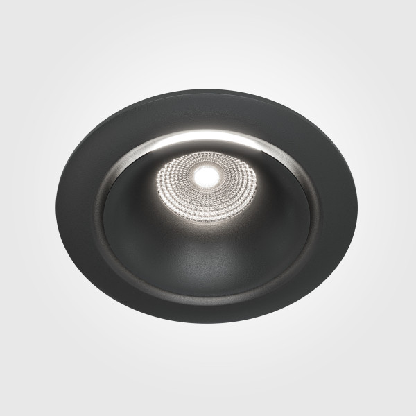Einbauleuchte YIN in schwarz aus Aluminium