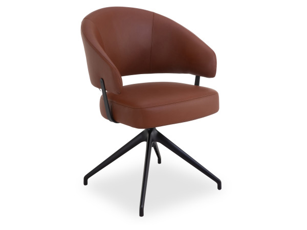 Sessel erpo DINING in Tabak