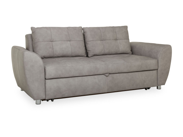 Schlafsofa vito SYSTEMO in hellgrau aus Leder