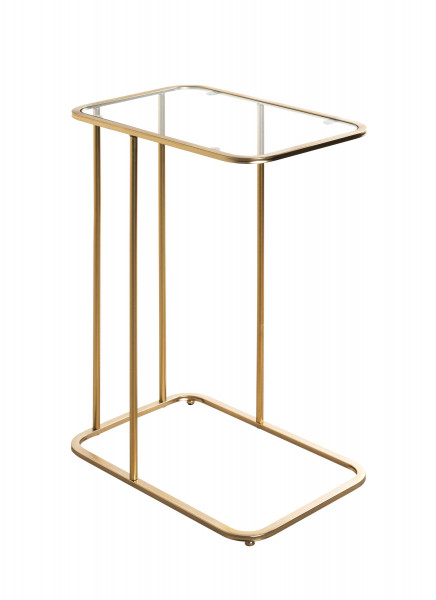 Beistelltisch in goldfarben aus Metall