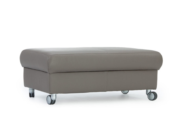 Hocker himolla mit Stauraum 1112 in braun aus Leder