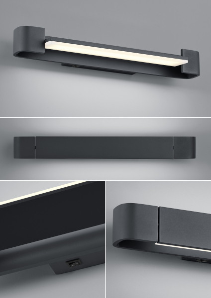 Wandleuchte BOX in schwarz aus Metall