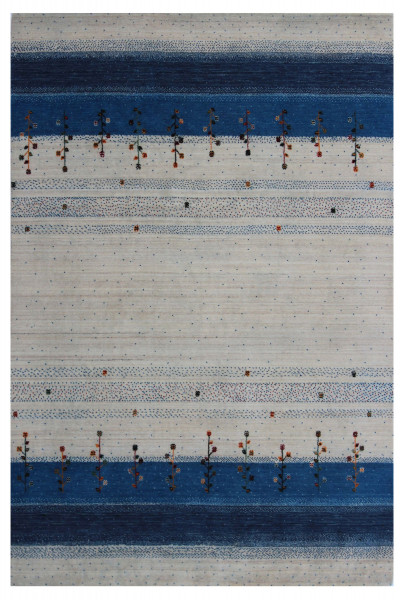 Teppich LORI LOOM blau in blau aus Schurwolle