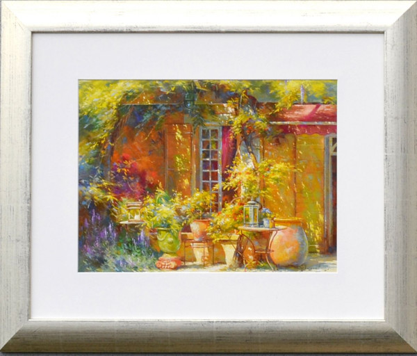 Kunstdruck JOHN MESSELY in mehrfarbig aus Glas