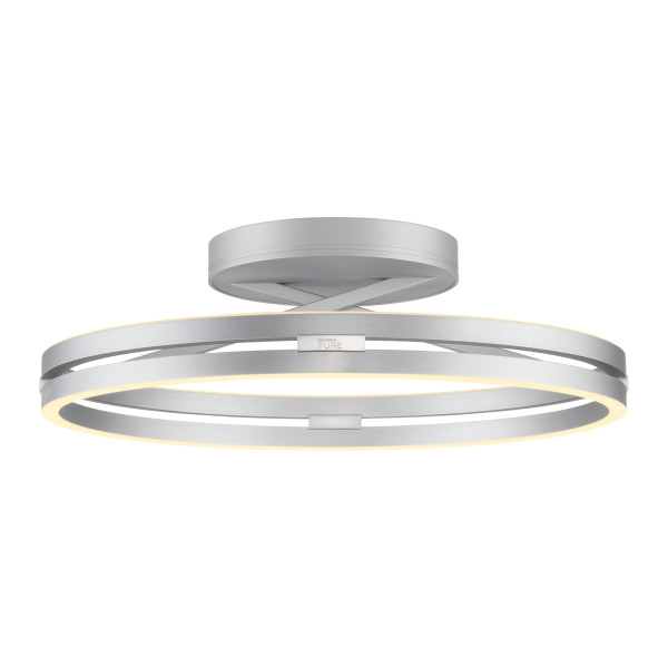 Deckenleuchte PURE LOOP in stone aus Metall