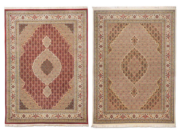 Teppich TÄBRIZ MAHI in creme aus Schurwolle