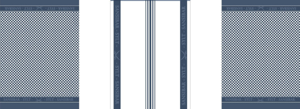 Geschirrtuch SANSIBAR Jacquard in blau aus Baumwolle