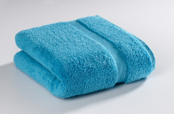 Handtuch MICRO in blau aus Baumwolle