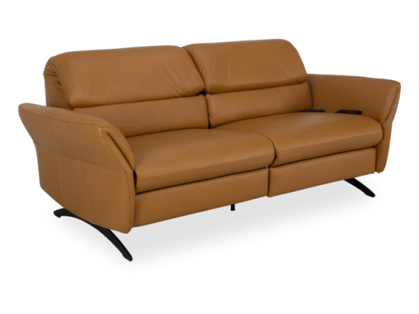 Sofa Elastoform 3 Sitzer MEDIUM CASEY in Curcuma aus Leder