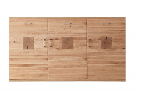 Sideboard IVARIS in Alteiche aus Teilmassiv