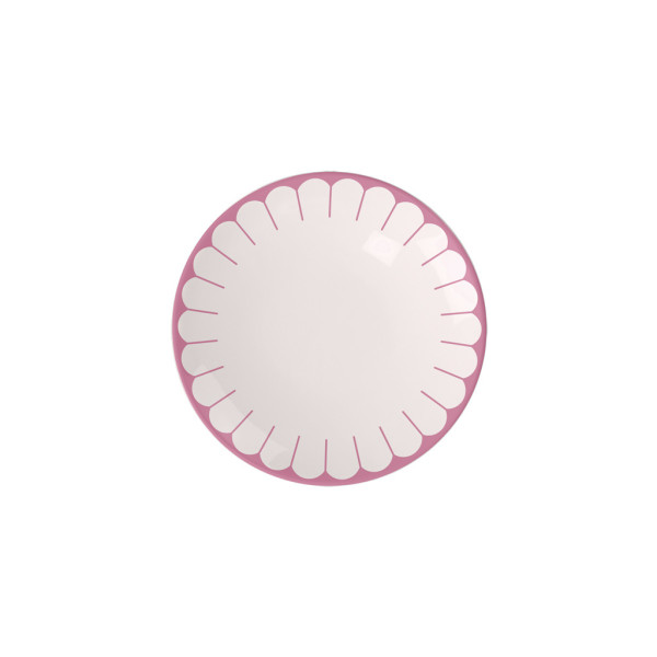 Frühstücksteller FLEUR in pink aus Bone China
