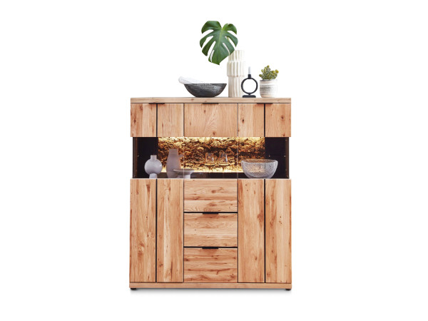 Highboard HARPER WINBURG in Wildeiche aus Massivholz