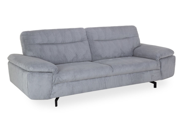 Sofa 3 Sitzer HARPER MEDFORD in hellgrau aus Stoff