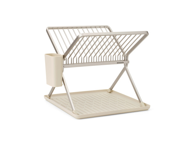 Faltbares Abtropfgestell in beige aus Metall