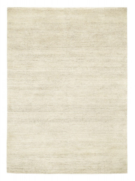 Teppich DAVINA uni in creme aus Schurwolle