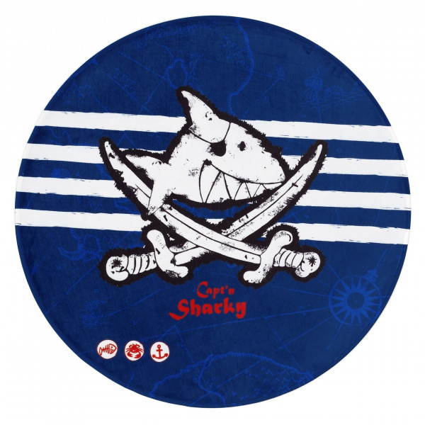 Teppich CAPT´N SHARKY in blau aus Polyester