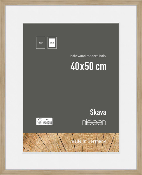 Bilderrahmen SKAVA in braun aus Holz