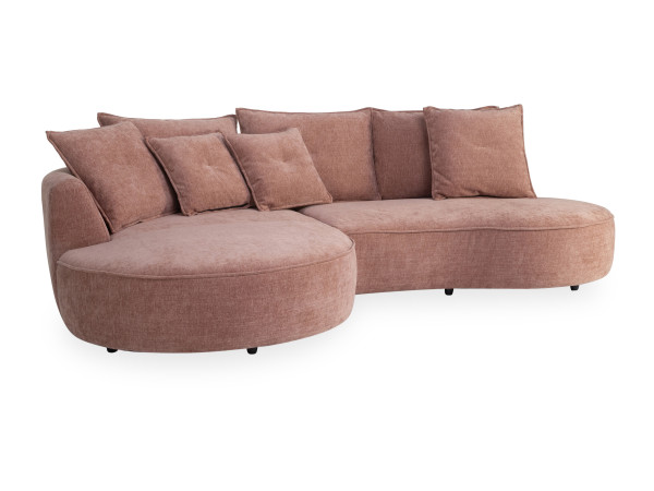 Polsterecke MOUTIQUE LIZ in rose aus Stoff