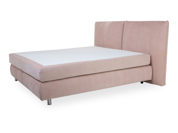 Boxspringbett MONDO DELUXE in rosa aus Stoff