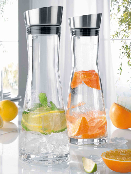 Wasserkaraffe ALDOA in klar aus Glas