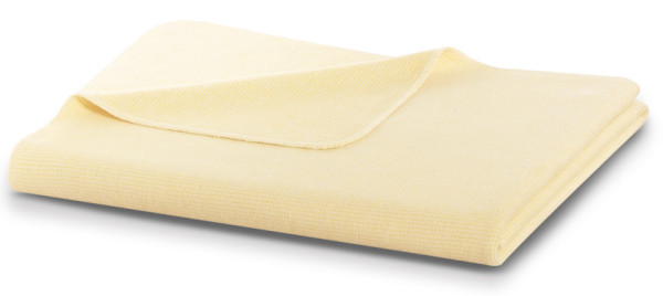Wohndecke COTTON COMFORT in gelb aus Baumwolle