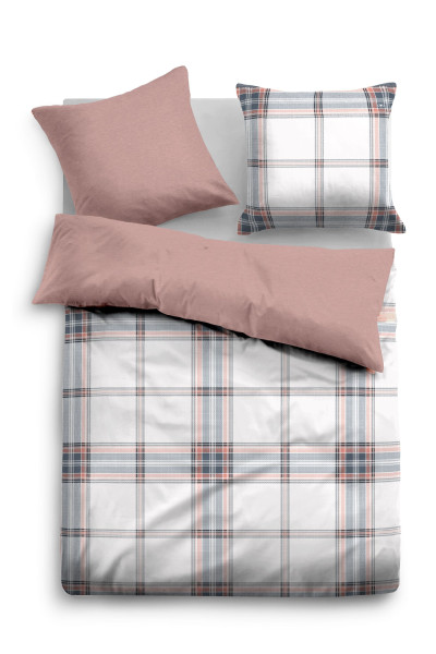 Bettwäsche TOM TAILOR Satin in coralle aus Baumwolle