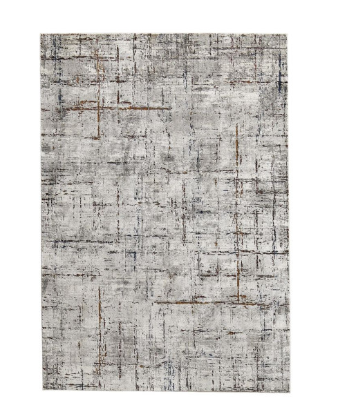 Teppich BASEL DESIGN 1 grau in grau aus Polyester
