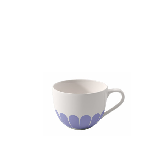 Kaffee-Teetasse FLEUR in blau aus Bone China