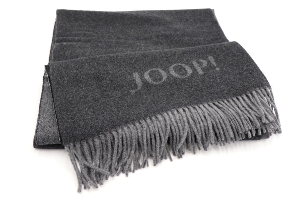 Plaid JOOP! FINE-DOUBLEFACE in grau aus Mischgewebe