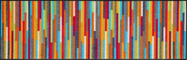 Fußmatte Mikado Stripes in mehrfarbig aus Polyamid