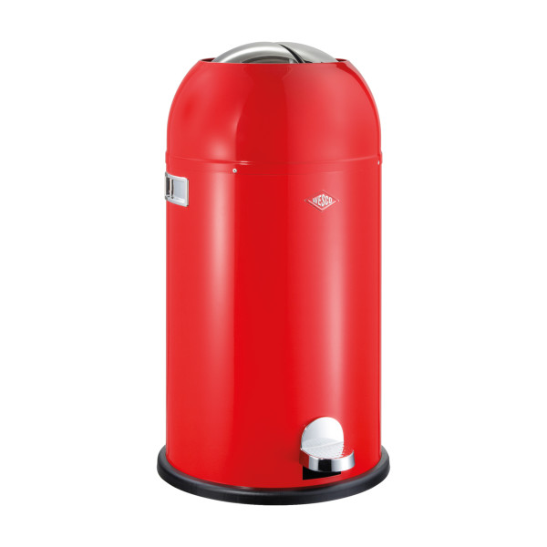 Abfallsammler WESCO KICKMASTER in rot aus Metall