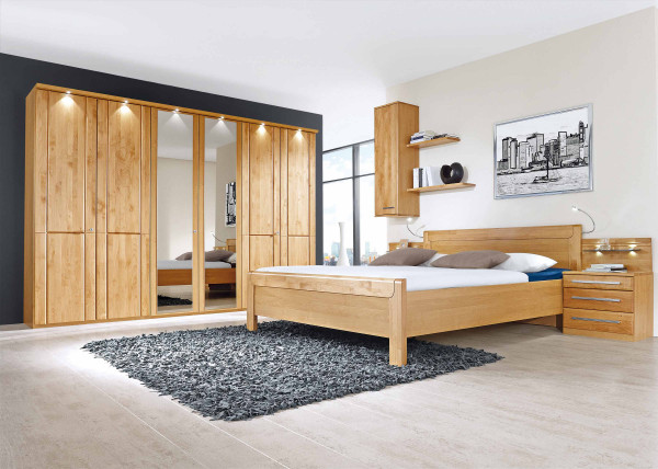 Schlafzimmer MONDO PAOLO in braun aus Teilmassiv