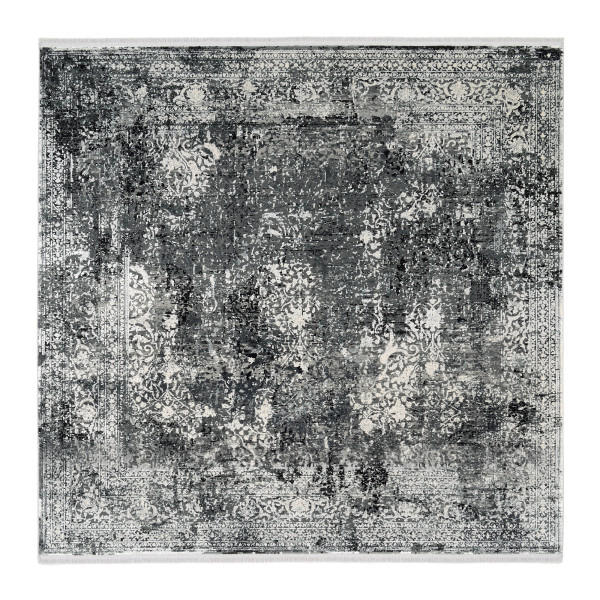 Teppich LOTUS in grau aus Mischgewebe