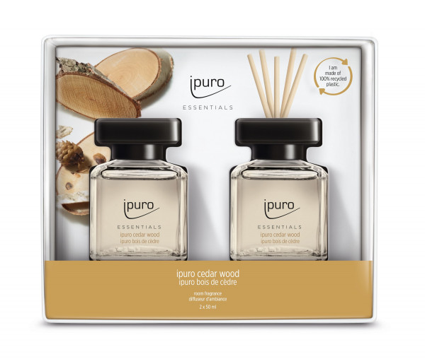 Raumduft ipuro CEDAR WOOD in transparent aus Glas