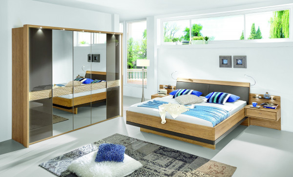 Schlafzimmer MONDO WEGA in Havanna aus Teilmassiv