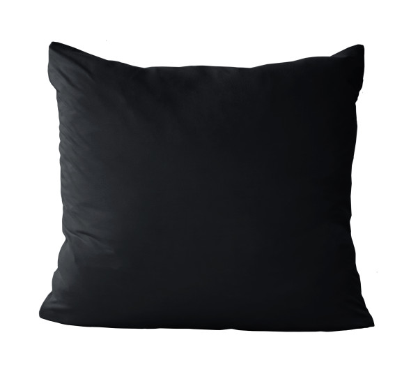 Kissenbezug Jersey schwarz in schwarz aus Jersey