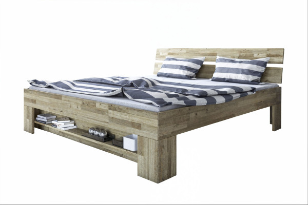 Holzbett Sarah in Eiche aus Massivholz