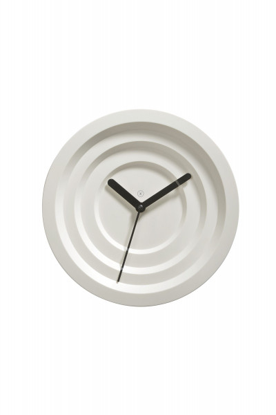 Wanduhr PALERMO in weiß aus Kunststoff