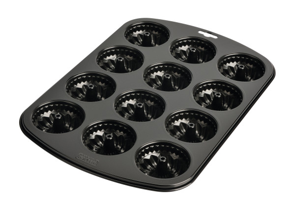 Muffinbackform KAISER in schwarz aus Metall