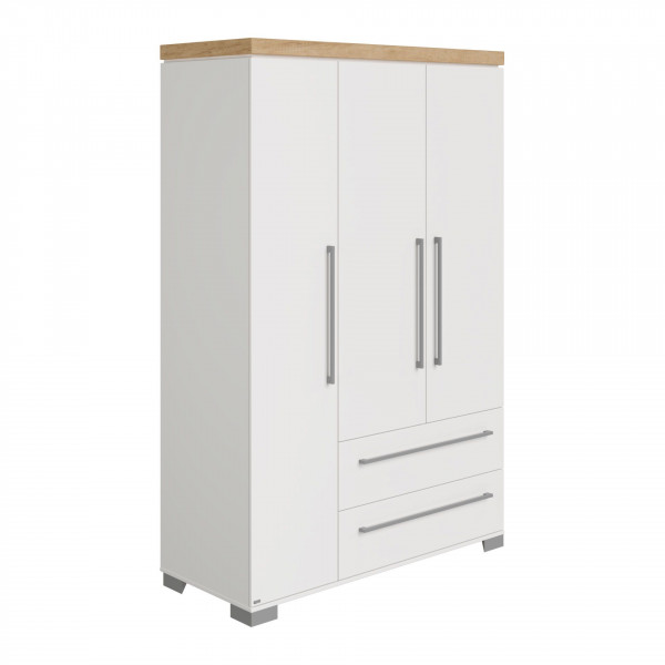 Kleiderschrank PAIDI KIRA in kreideweiß aus Dekor