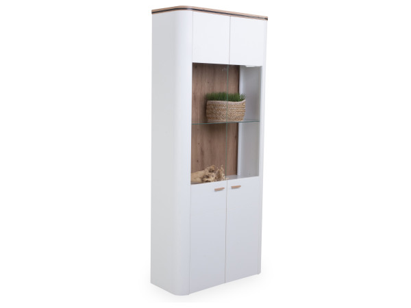 Vitrine SANSIBAR VISTRA in weiß aus Dekor
