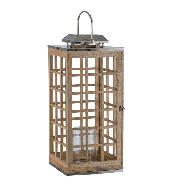 Laterne THE HOUZZ in natur aus Holz