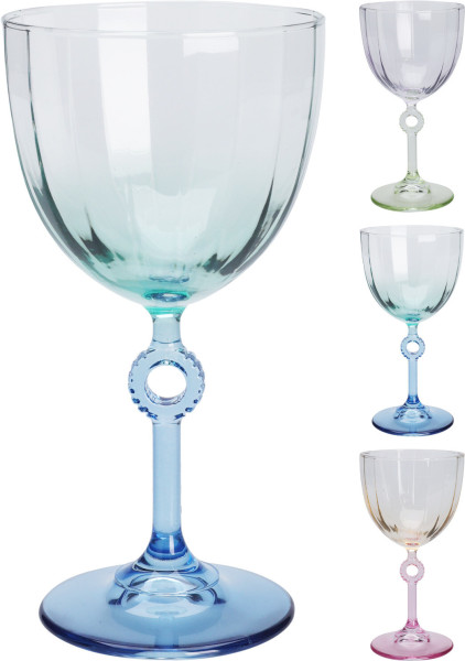 Weinglas in klar aus Glas