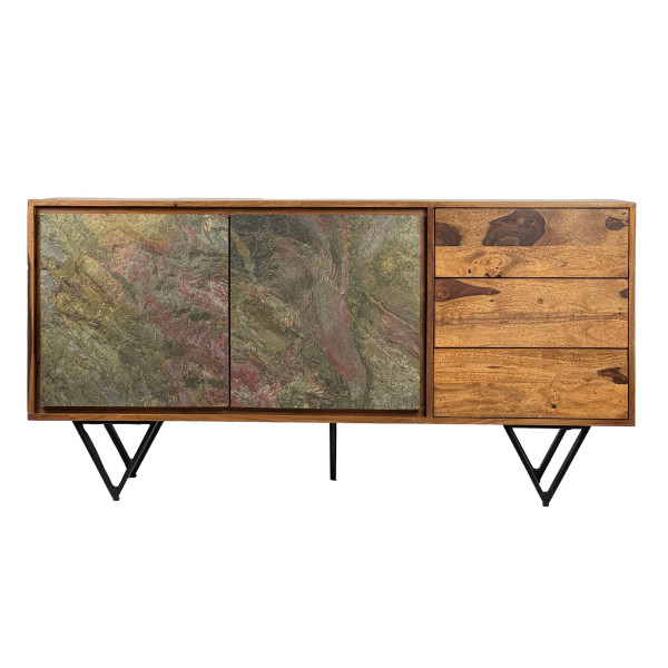 Sideboard in braun aus Materialmix